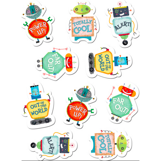 Riveting Robots Classroom Reward Stickers:Primary Classroom Resources