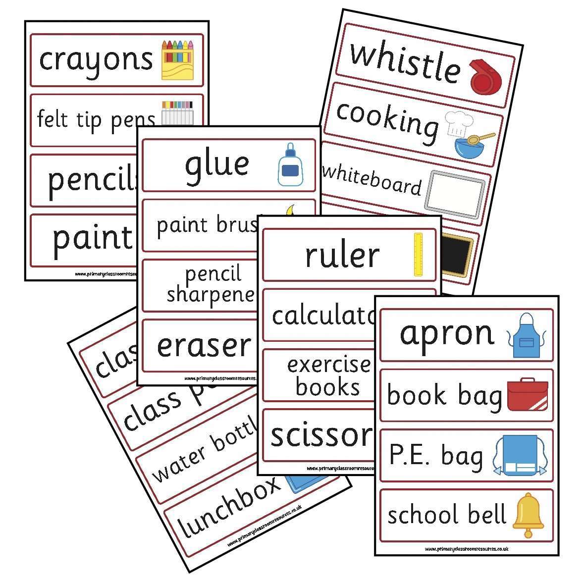School Role Play Flashcards:Primary Classroom Resources