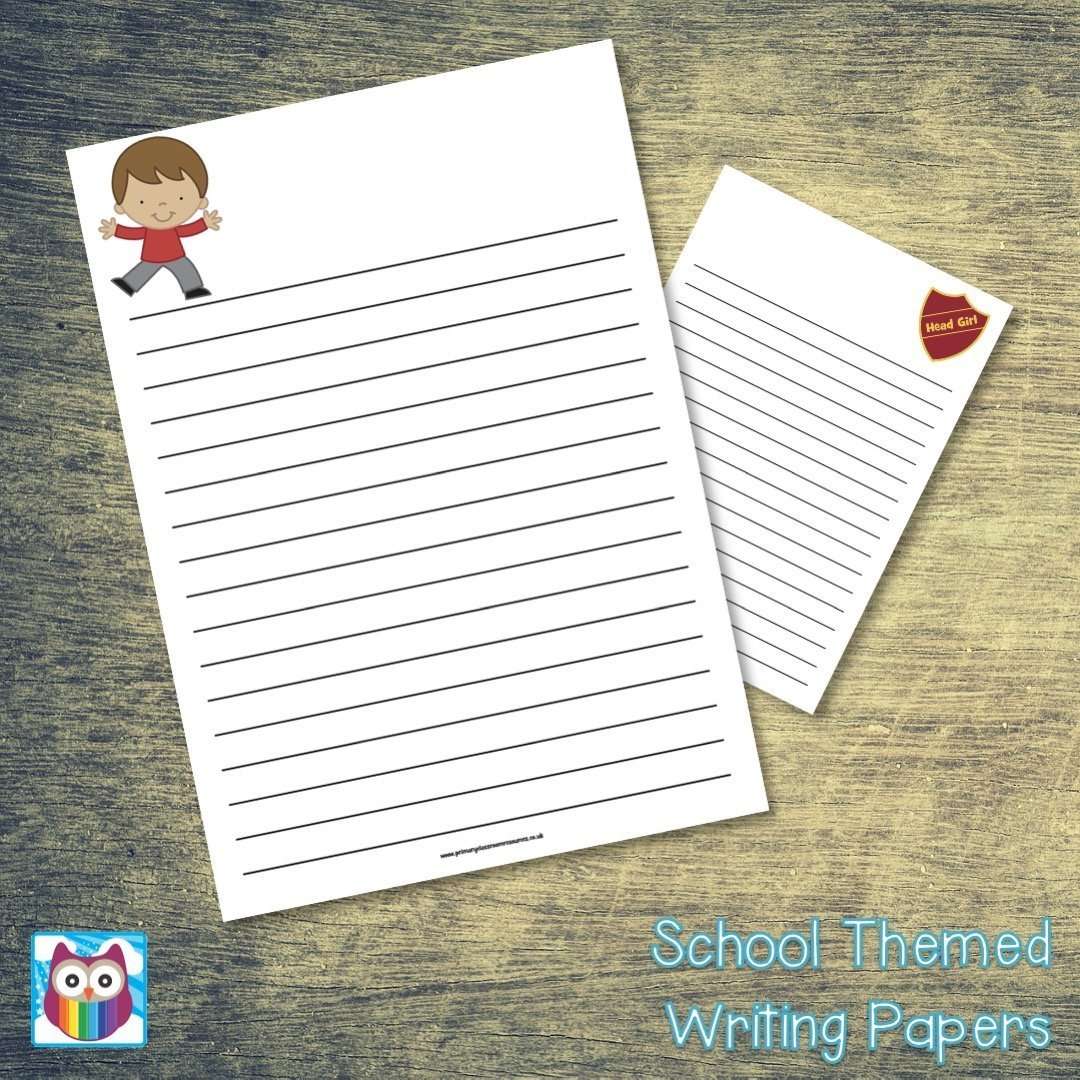 School Role Play Writing Papers:Primary Classroom Resources