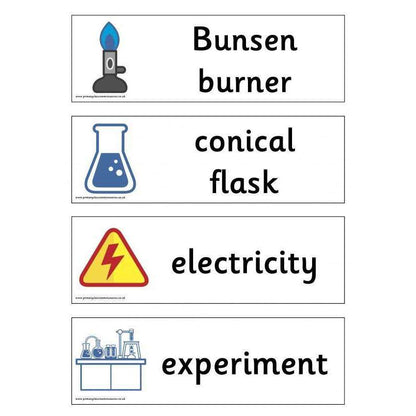 Science Lab Labels:Primary Classroom Resources
