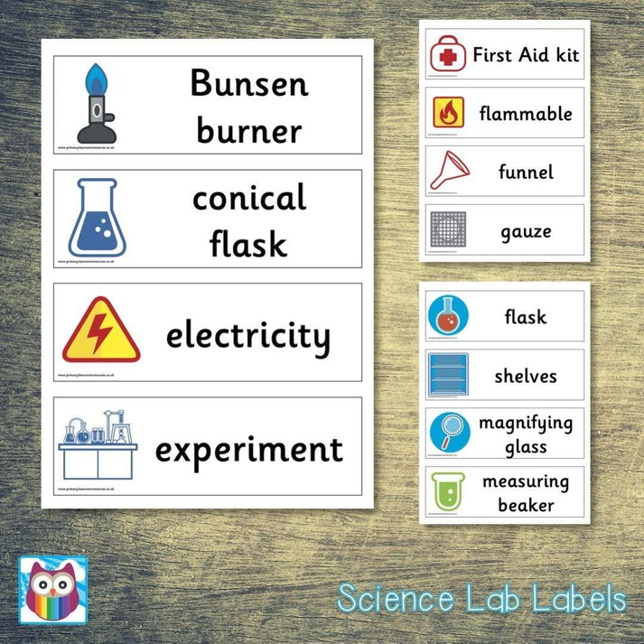 Science Lab Labels – Primary Classroom Resources