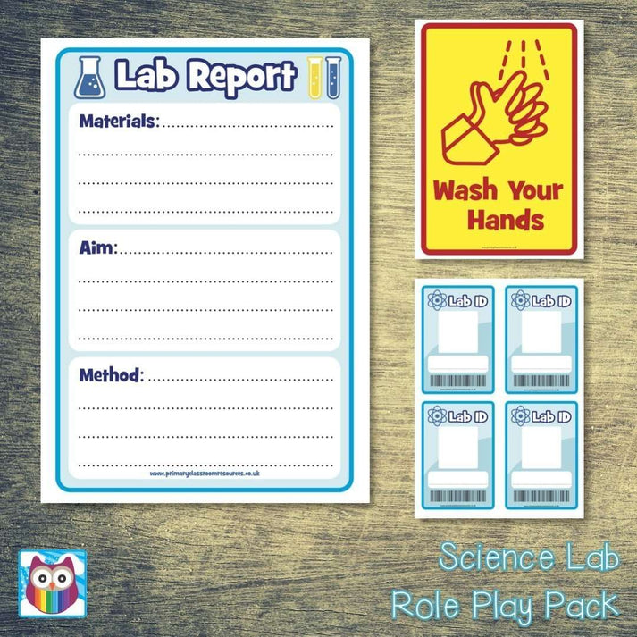 Lab Science Pack Example Kids Science Lab Role Play Pack – Primary Classroom Resources