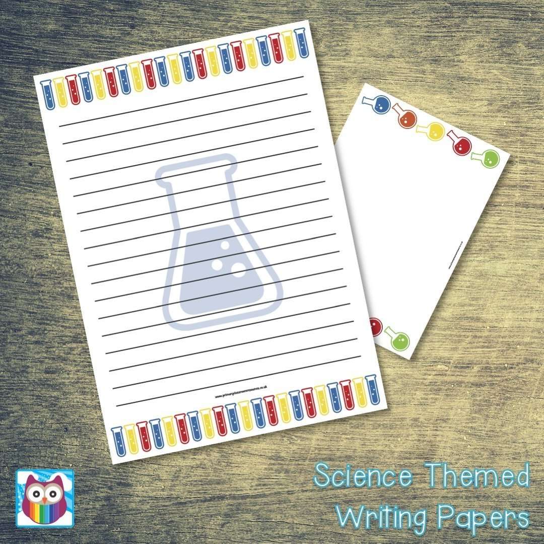 Science Themed Writing Papers:Primary Classroom Resources