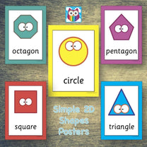 Simple 2D Shapes Classroom Posters – Primary Classroom Resources