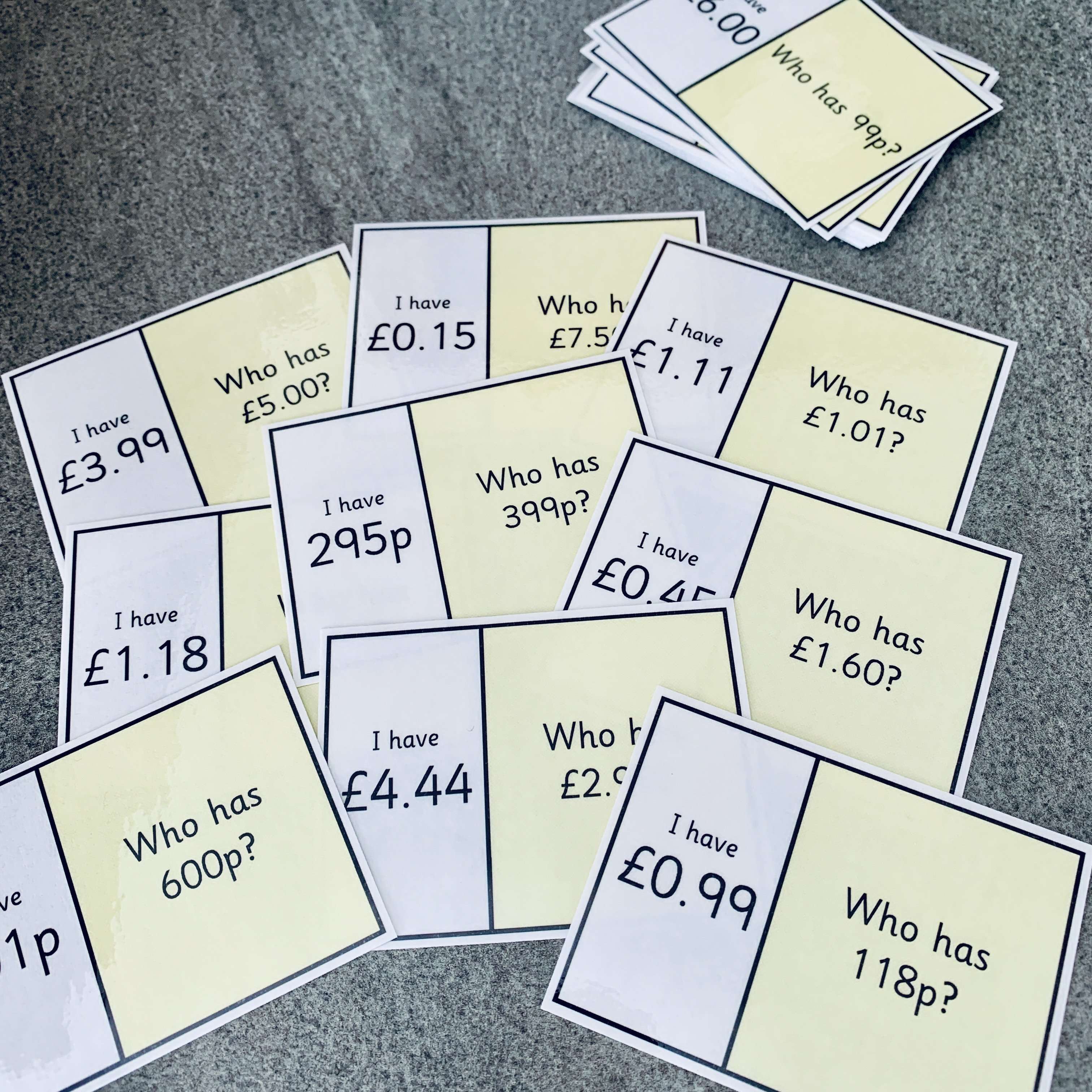 Simple Money Loop Cards – Primary Classroom Resources