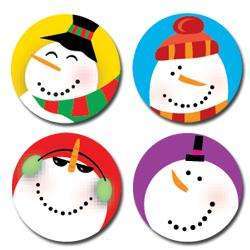 Snowmen Hot Spots Stickers:Primary Classroom Resources
