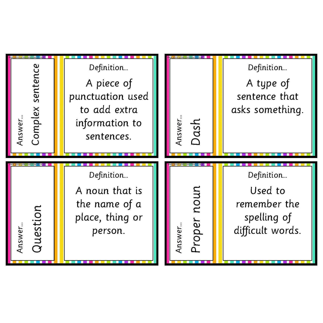 SPaG Loop Cards - Set 2 – Primary Classroom Resources