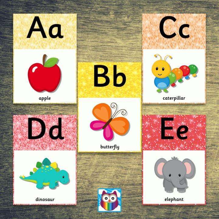 Sparkle Themed Alphabet Posters:Primary Classroom Resources