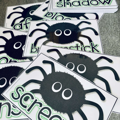 Spooky Spider Vocabulary Cards:Primary Classroom Resources