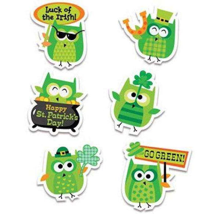 St Patricks Day Owl Stickers:Primary Classroom Resources