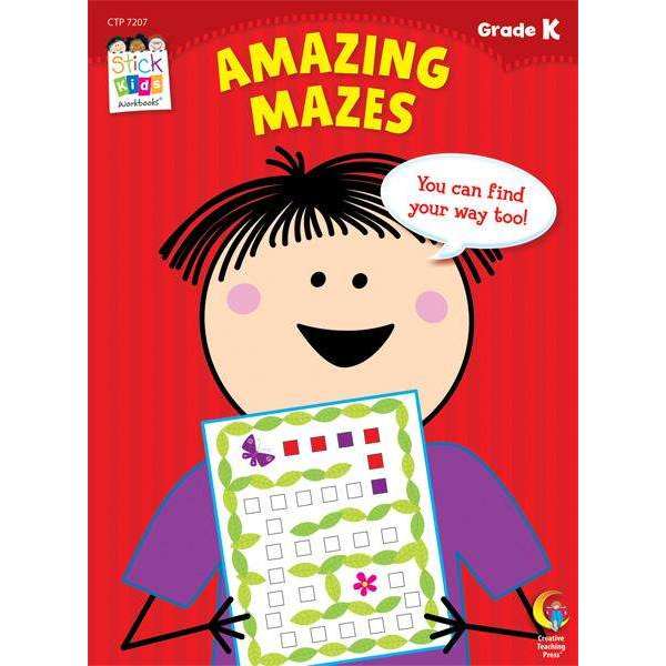 Stick Kids Workbook - Amazing Mazes - Grade K - (Age 5):Primary Classroom Resources