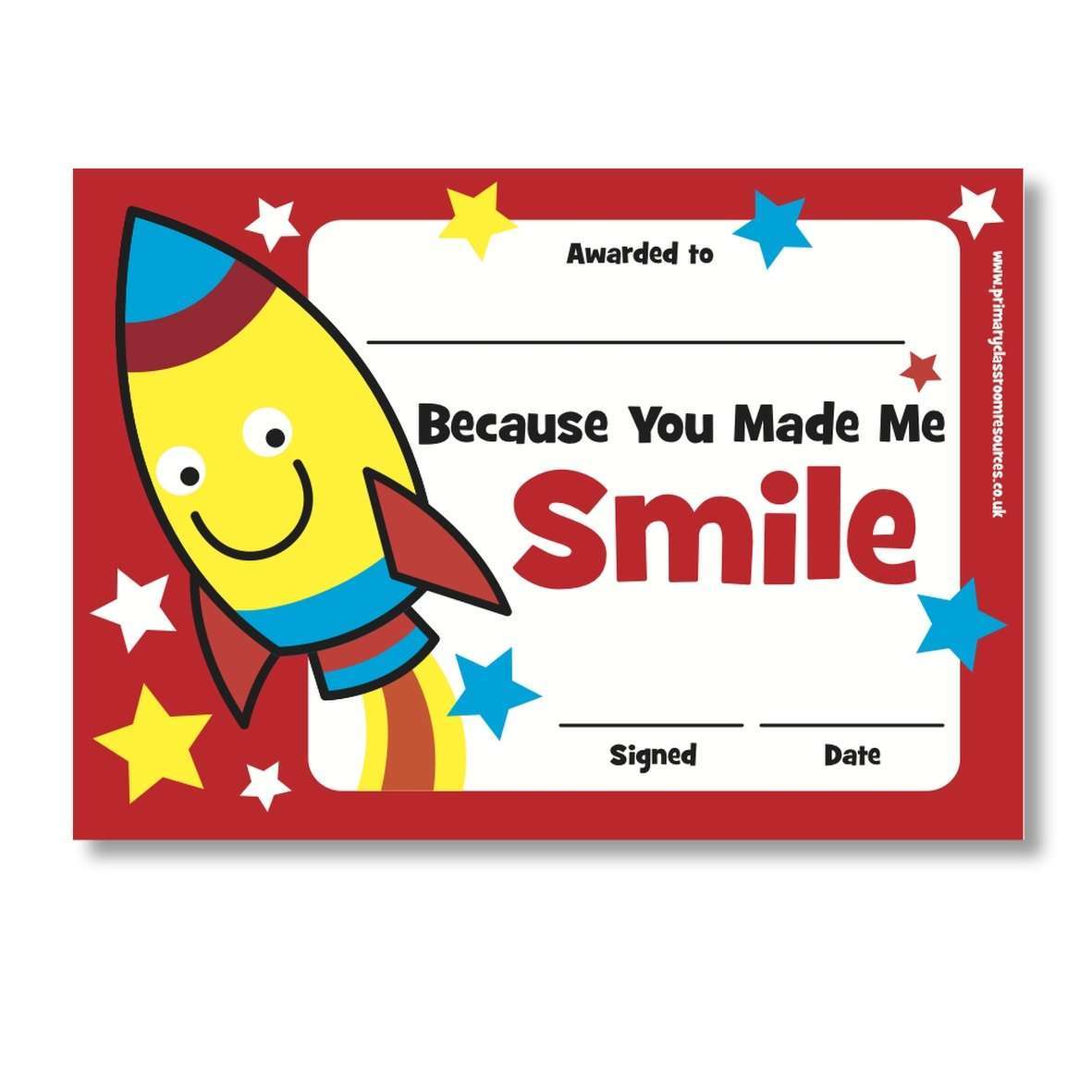 Sticky Certificates - Smile:Primary Classroom Resources