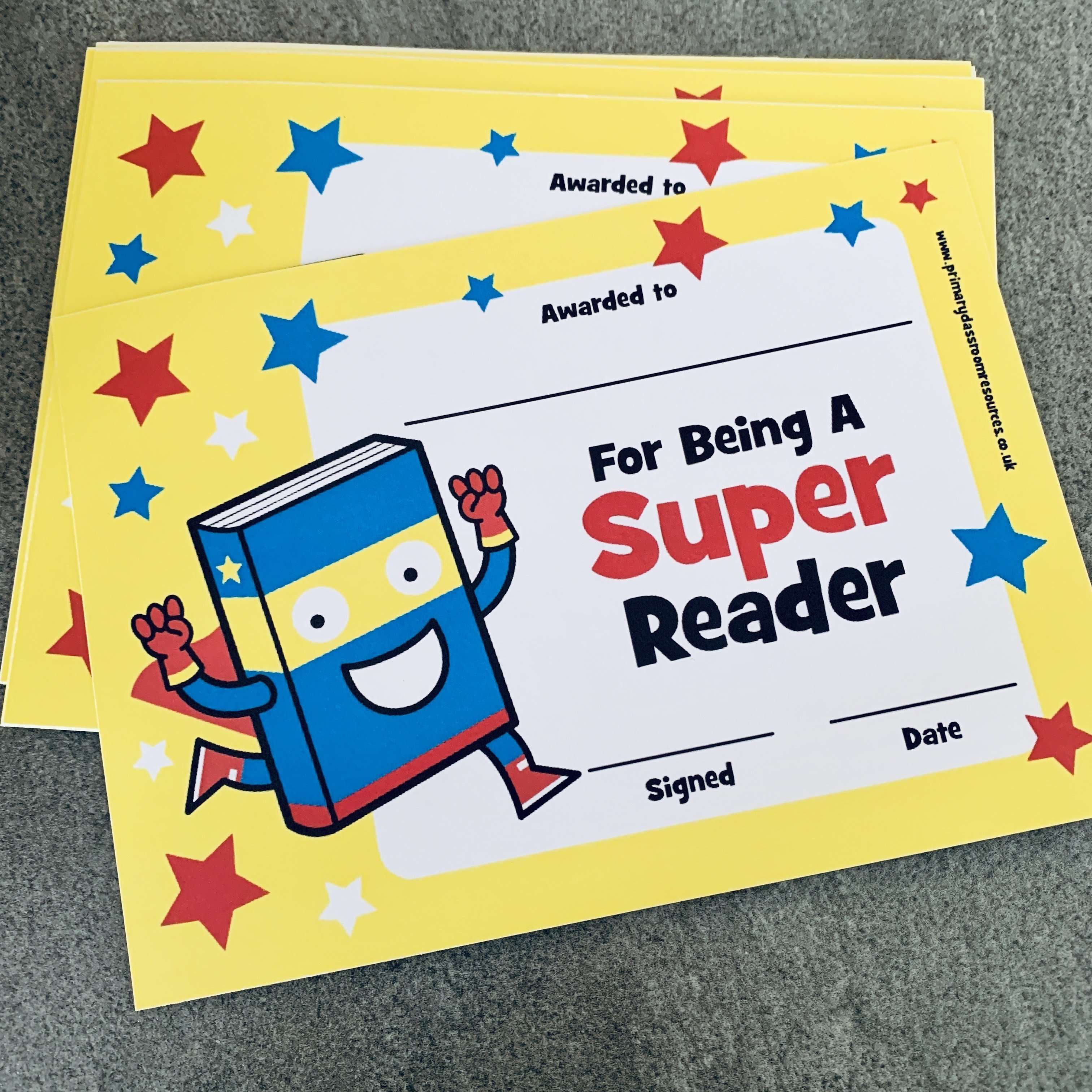 Super Reader - Classroom Reward Certificates – Primary Classroom Resources