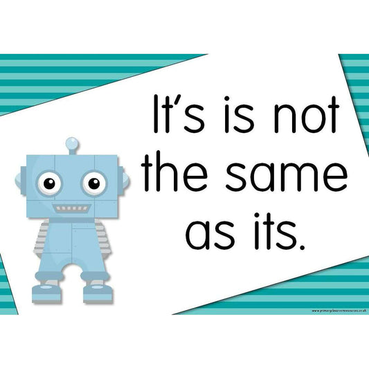 The GrammarBots Posters:Primary Classroom Resources