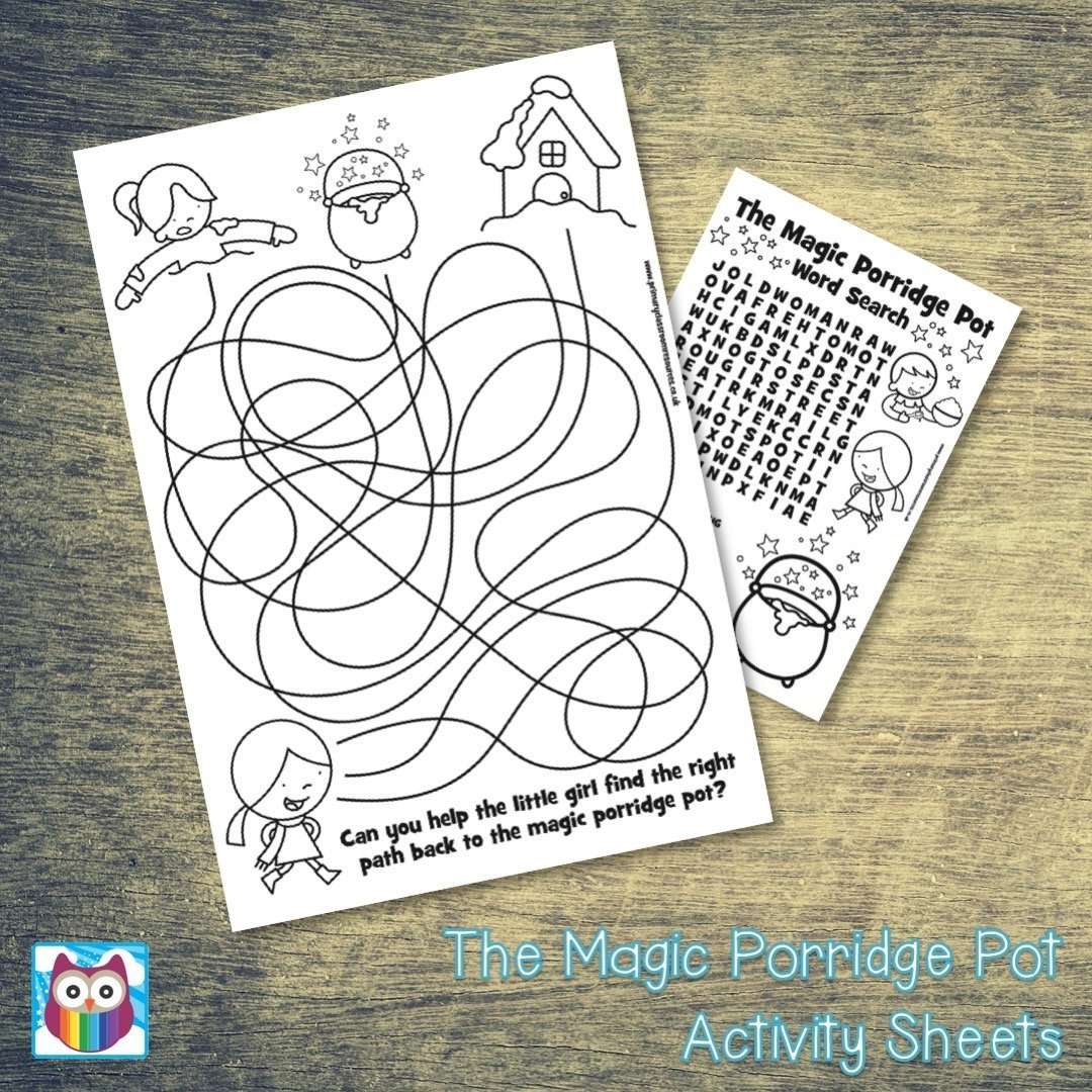 The Magic Porridge Pot Activity Sheets – Primary Classroom Resources