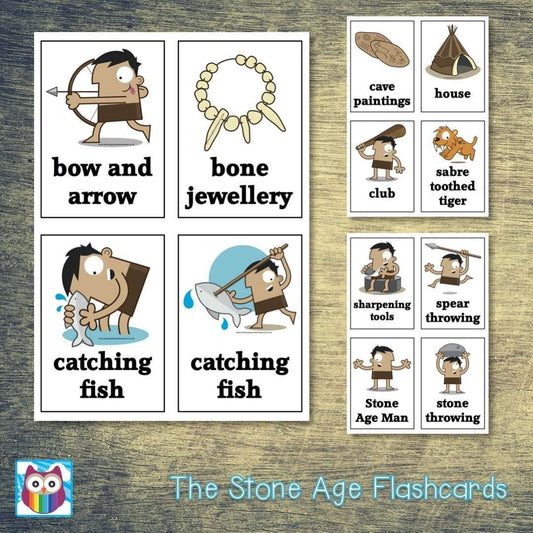 The Stone Age Flashcards:Primary Classroom Resources