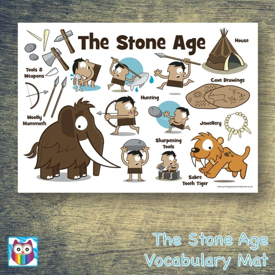 The Stone Age Mini Poster/Help Mat:Primary Classroom Resources