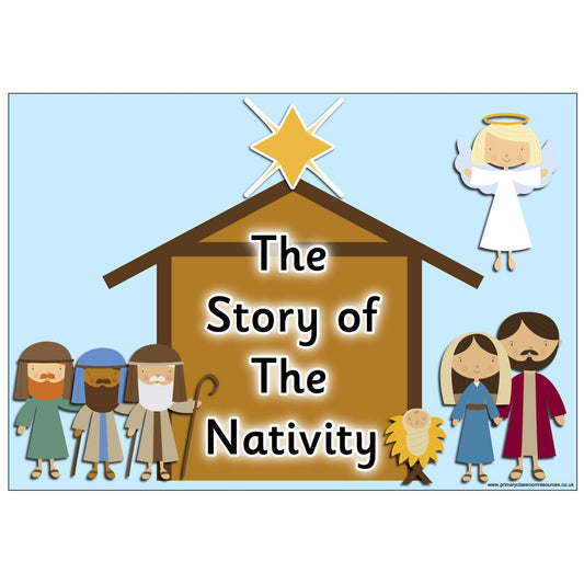 The Story of the Nativity Display Pack:Primary Classroom Resources