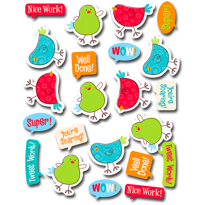 Tweeting Birds Classroom Reward Stickers:Primary Classroom Resources