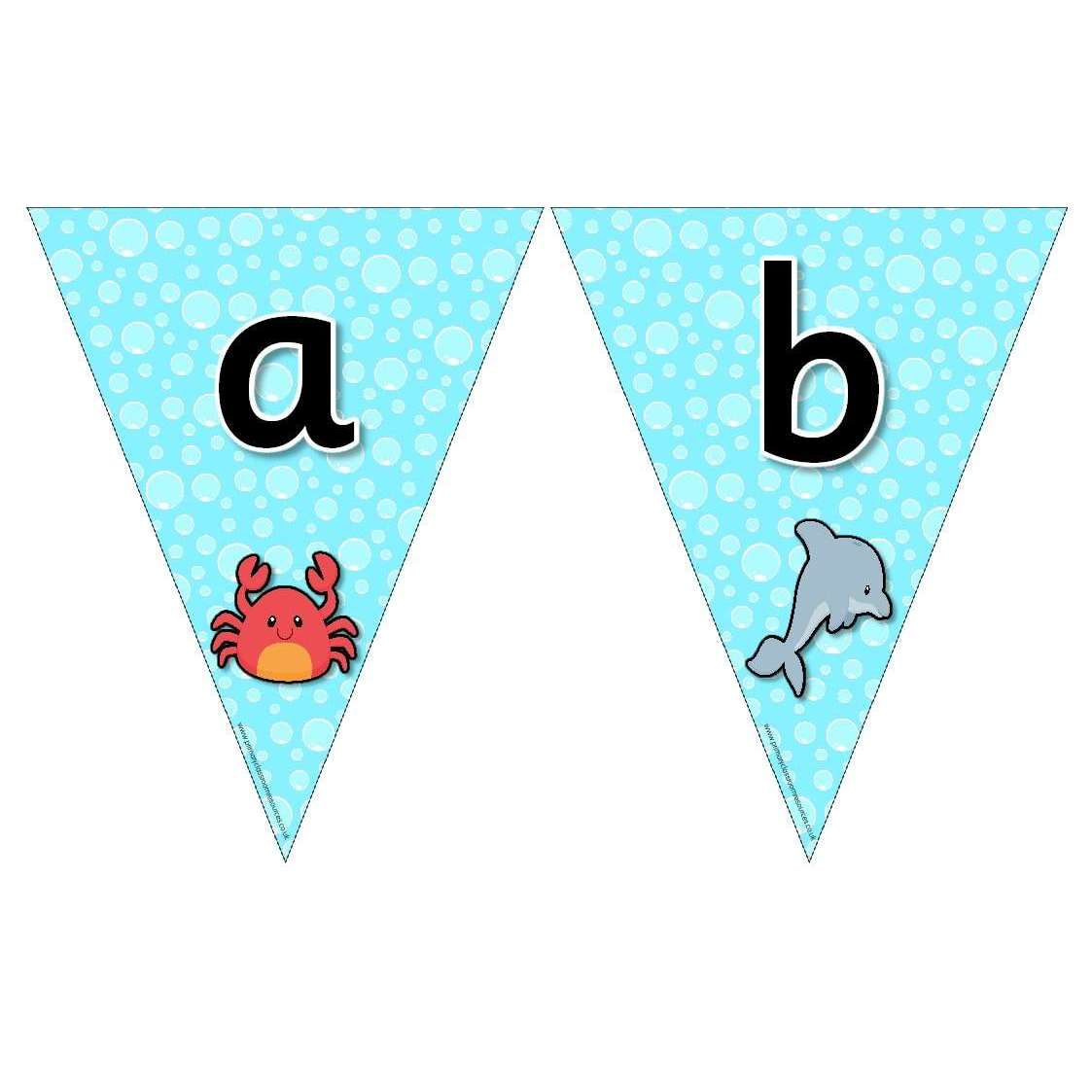 Under the Sea Themed Alphabet Bunting:Primary Classroom Resources