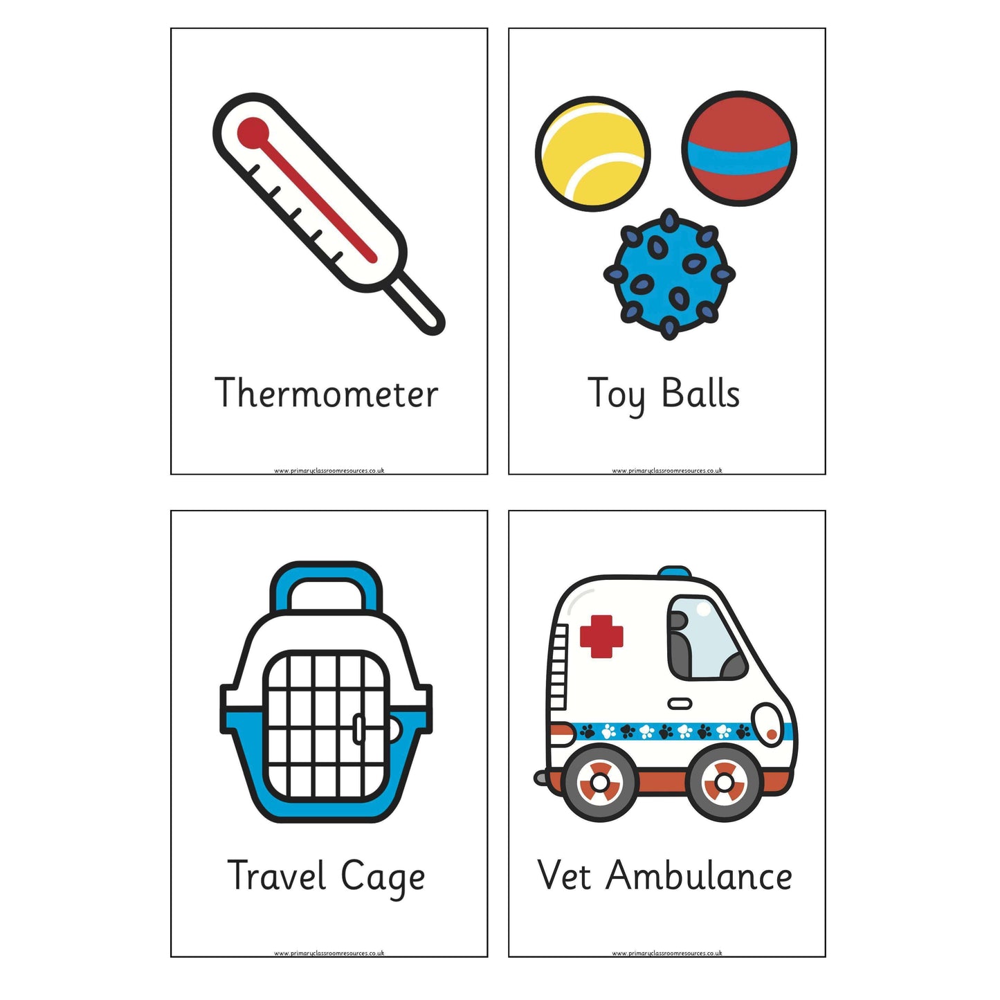 Vet Themed Flashcards:Primary Classroom Resources
