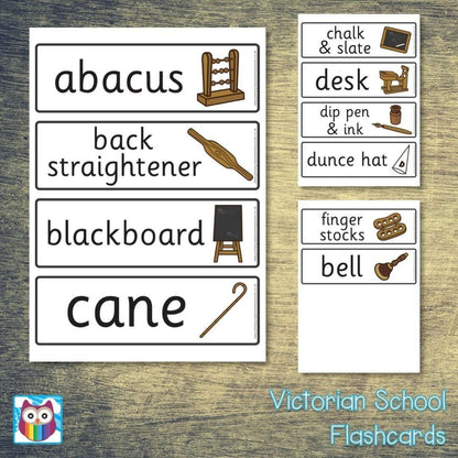 Victorian School Flashcards:Primary Classroom Resources