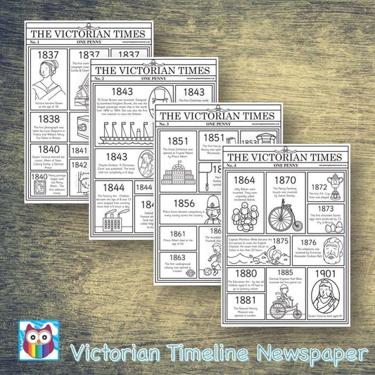 Victorian Timeline Newspaper:Primary Classroom Resources