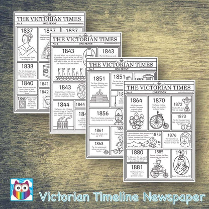 Victorian Timeline Newspaper:Primary Classroom Resources