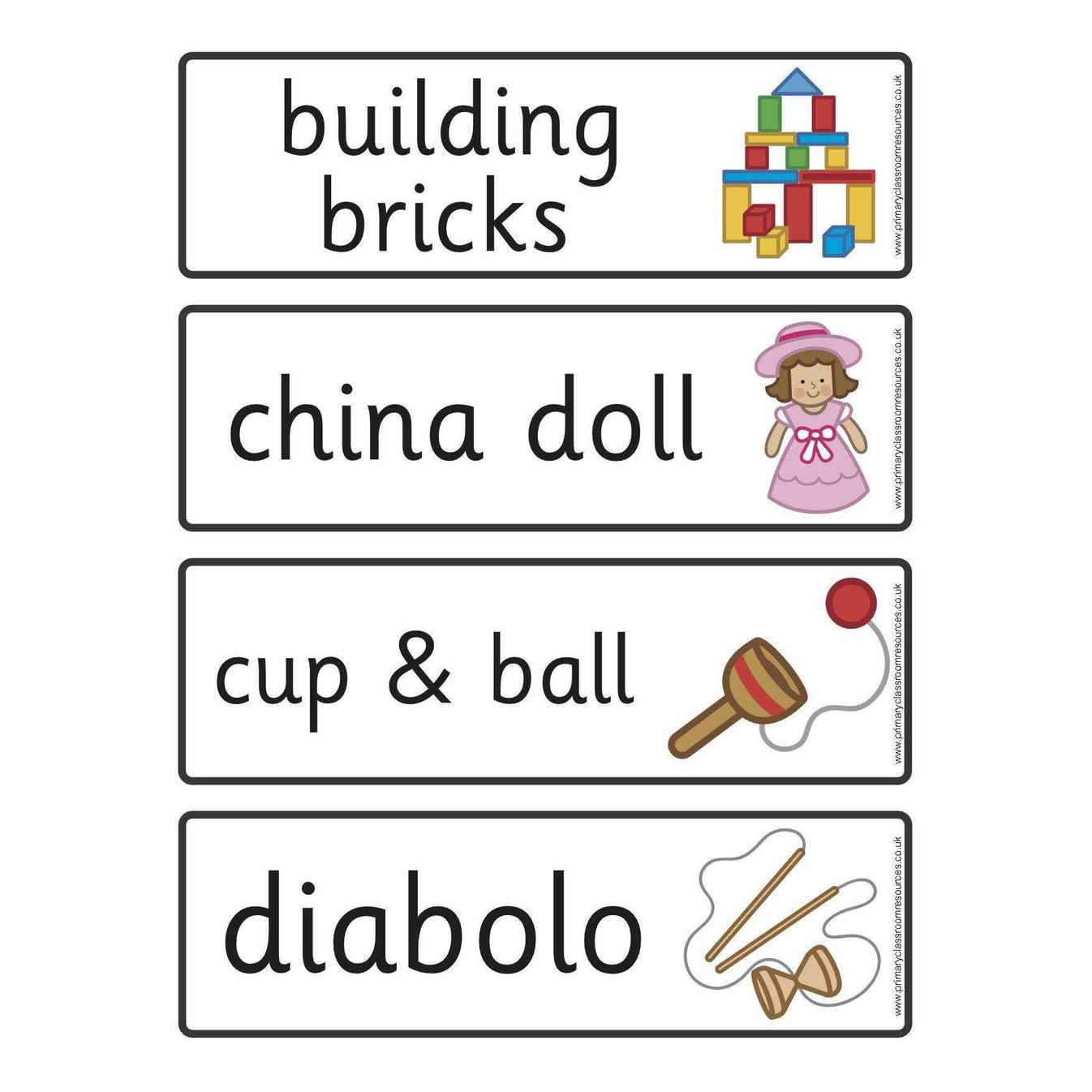 Victorian Toys Flashcards Primary Classroom Resources