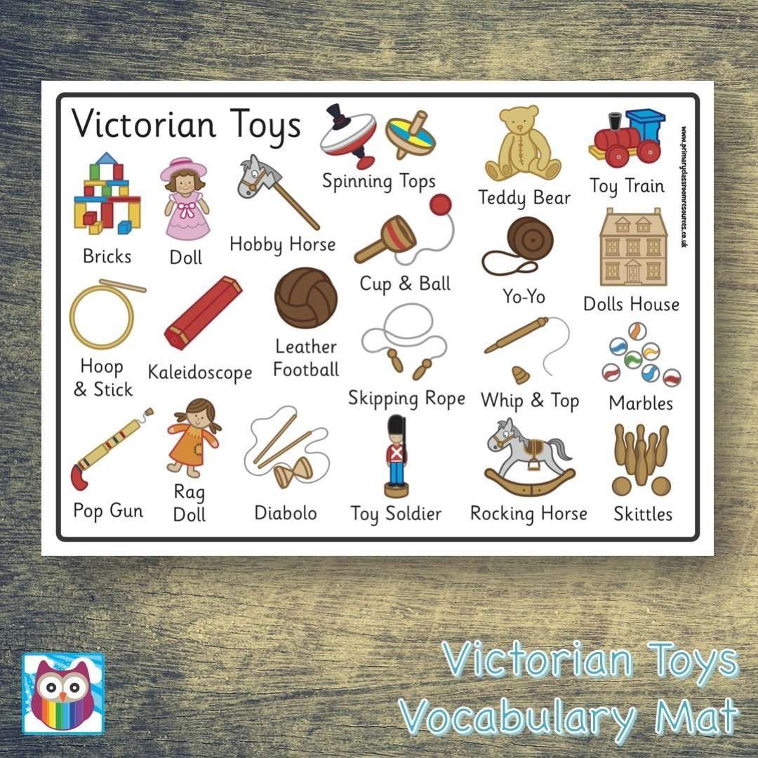 Victorian Toys Word Mat:Primary Classroom Resources