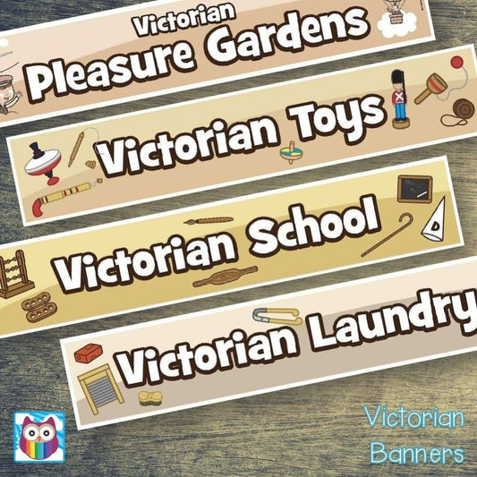 Victorians Banners Pack:Primary Classroom Resources