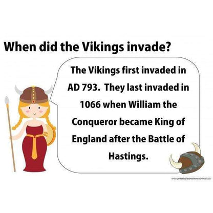 Vikings Poster Pack:Primary Classroom Resources