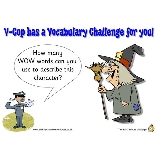 Vocabulary Challenge Cards Set 2:Primary Classroom Resources