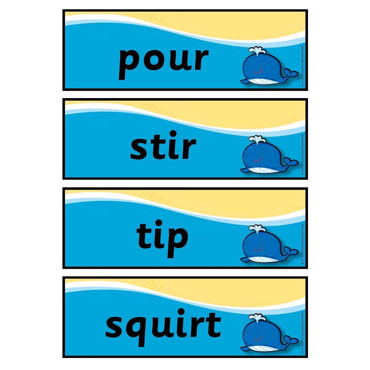 Water Area Vocabulary Cards:Primary Classroom Resources