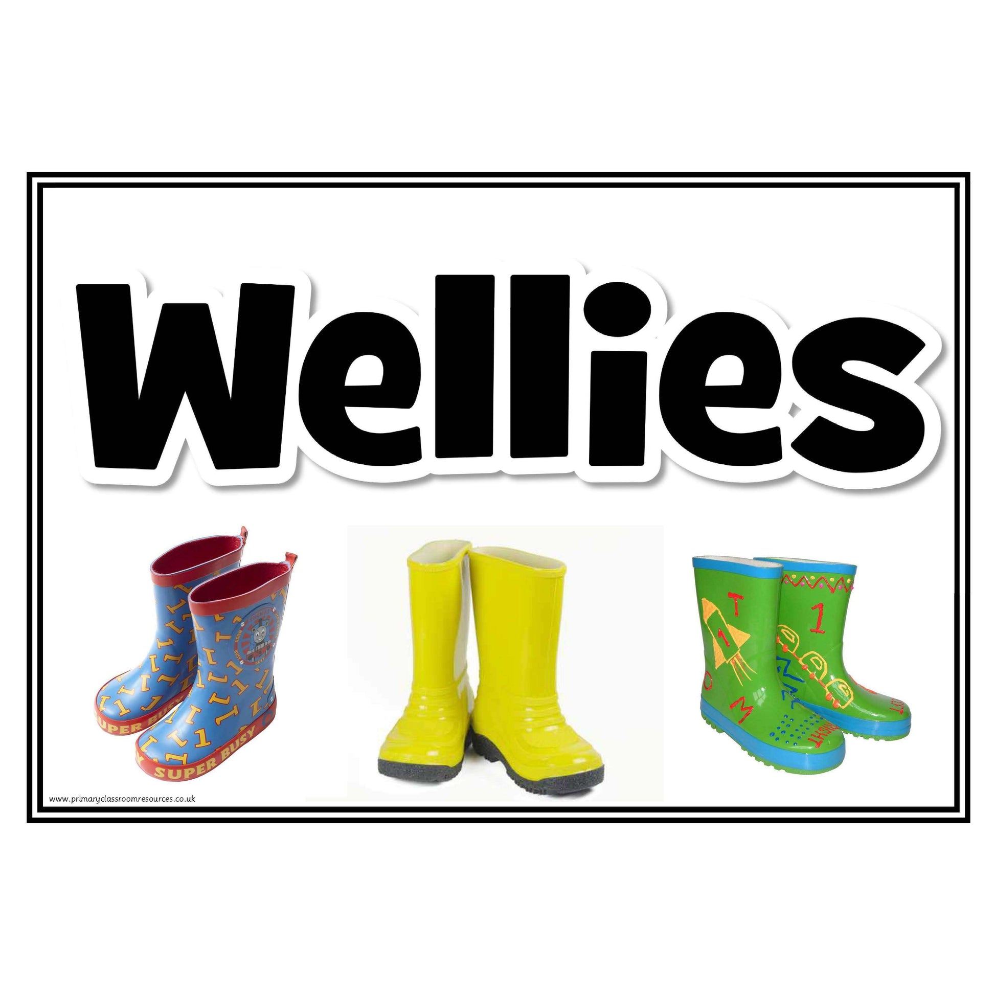 Wellies Header Poster – Primary Classroom Resources