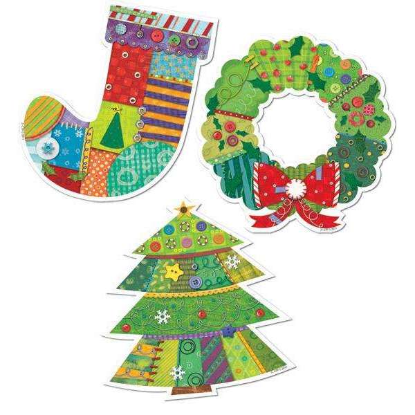 Winter Holiday 6" Designer Cut Outs:Primary Classroom Resources