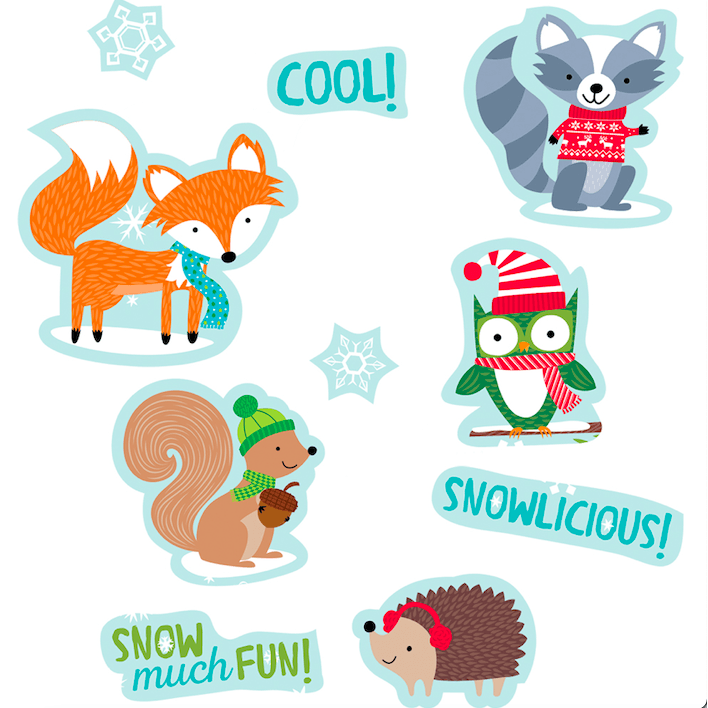 Winter Woodland Friends Classroom Reward Stickers:Primary Classroom Resources