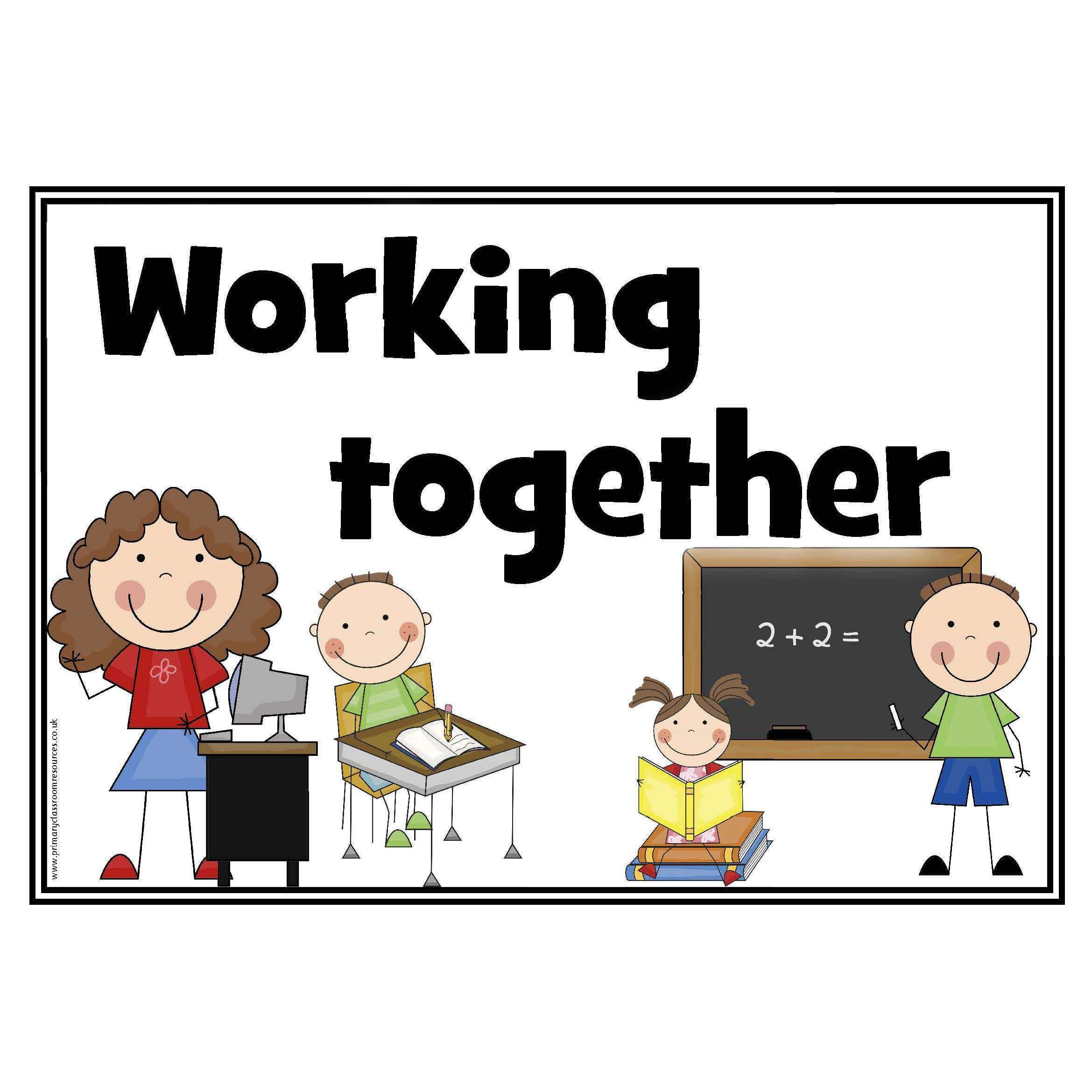 Working Together Header Poster – Primary Classroom Resources