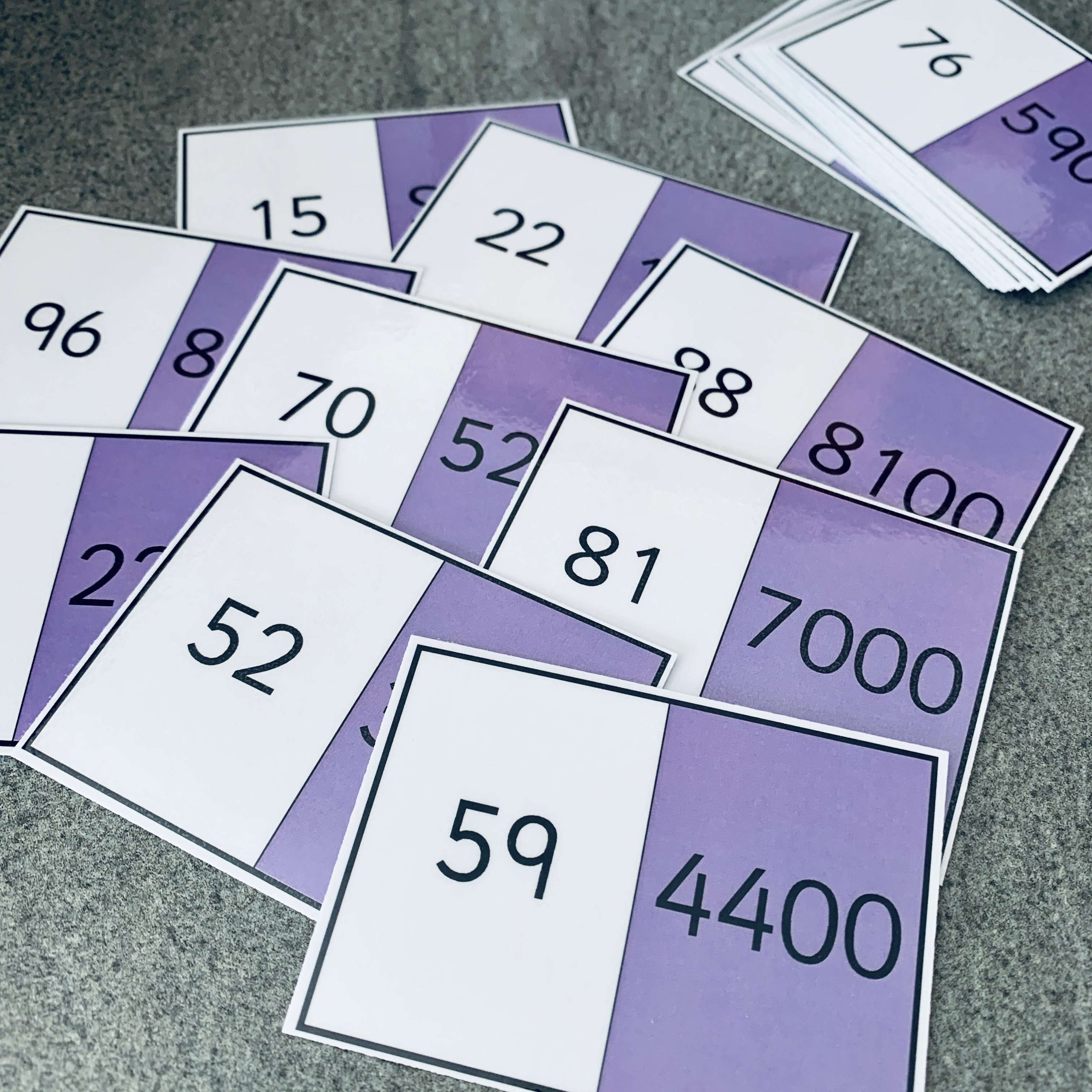 Loop Number 100 x 100 Loop Cards – Primary Classroom Resources