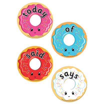 Year 1 Common Exception Words Donuts:Primary Classroom Resources