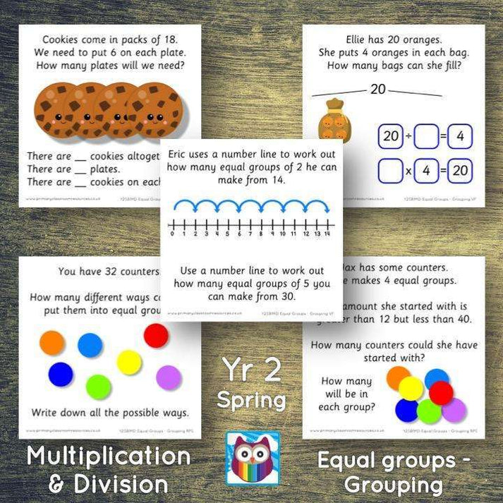 Year 2 - Spring Block 1 - Multiplication & Division - Equal groups by ...