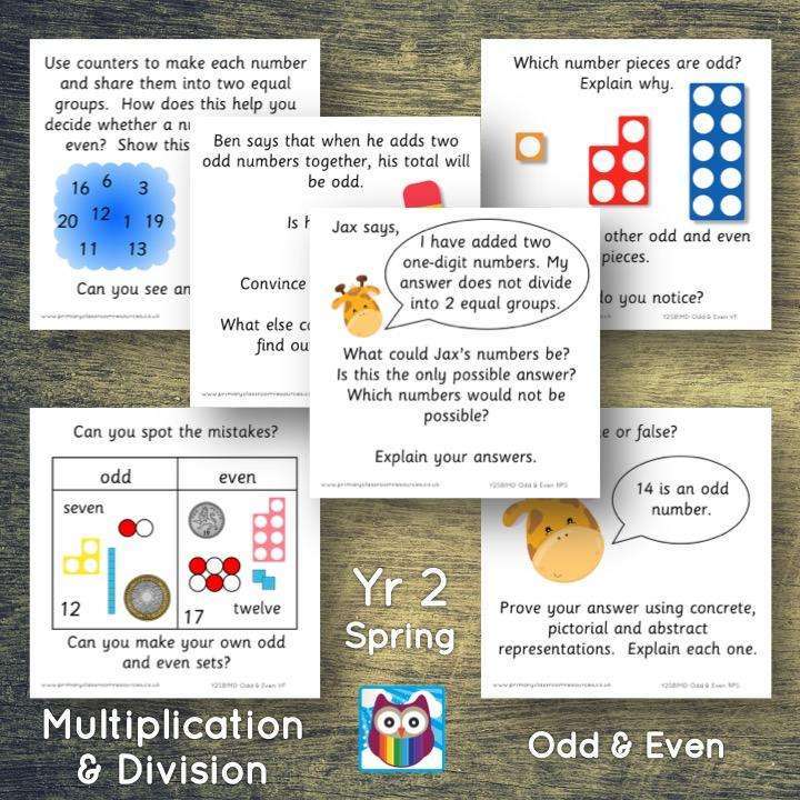 Year 2 - Spring Block 1 - Multiplication & Division BUNDLE - Question & Talk Pack:Primary Classroom Resources