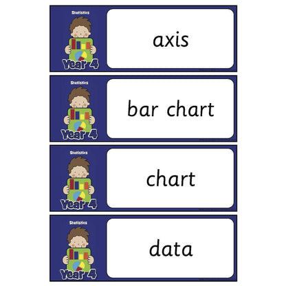 Year 4 Maths Vocabulary - Statistics:Primary Classroom Resources