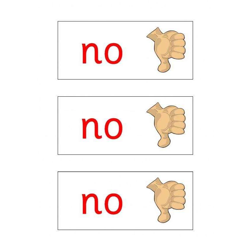 Yes/No Cards:Primary Classroom Resources